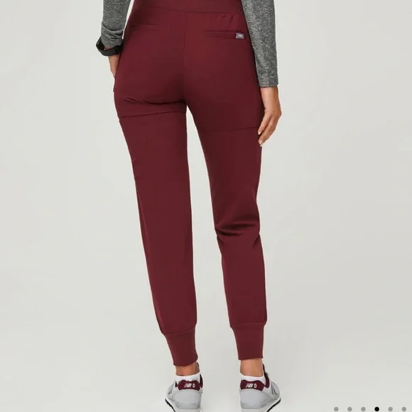 Figs Limited edition Nepal burgundy joggers - Picture 3 of 4